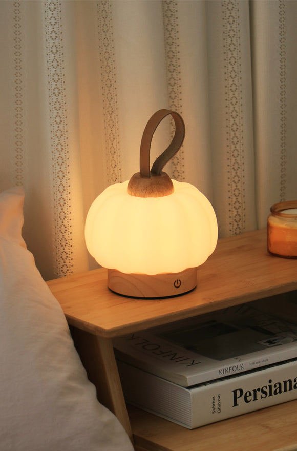 Lámpara Decorativa Calabaza Recargable - Luz LED Portátil