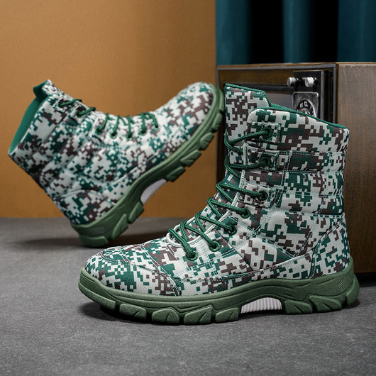 Botas de Senderismo Camuflaje Talla Grande con Forro Polar y Suela Reforzada - Image 3