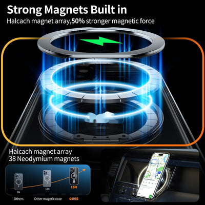 Funda Magnética Transparente con Anillo Giratorio y Soporte Ajustable - Image 22