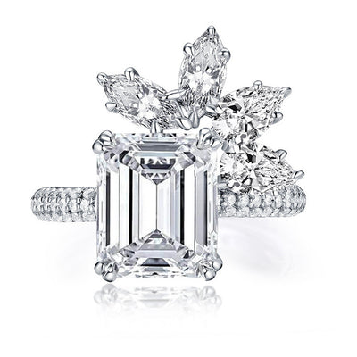 Anillo Abuela con Diamante de Alto Carbono Corte Especial