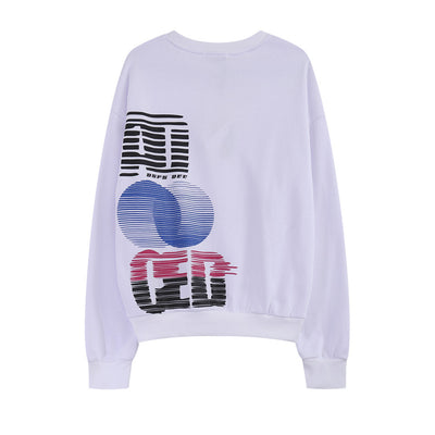 Playera Manga Larga Estampado Alfabeto Relajado para Hombre - Image 5
