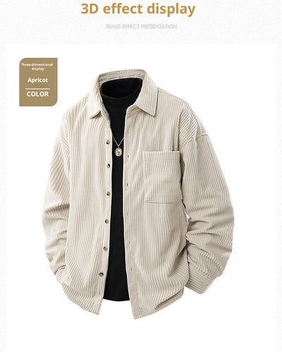 Abrigo Elegante Cuello Falso Dos Piezas para Hombre - Image 25