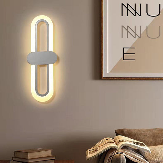 Lámpara LED Ovalada de Acrílico para Pared - Iluminación Moderna de Dormitorio - Image 16