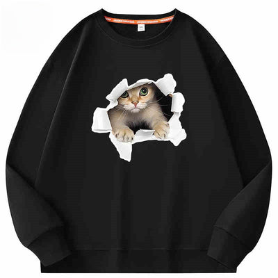Playera Suelta de Cuello Redondo para Parejas - Algodón 100% Manga Larga - Image 13