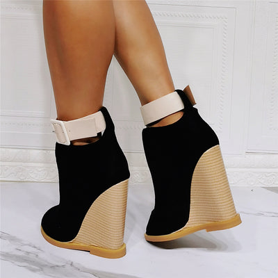 Sandalias Romanas Cuña Elegante con Tiras Ajustables - Image 5