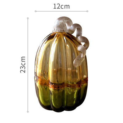 Decoración de Calabaza Navideña de Vidrio Artesanal Multicolor - Image 9