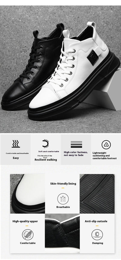 Botas Altas de Cuero para Hombre - Zapatos Casuales Invierno - Image 34