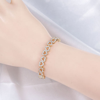 Pulsera de Diamantes para Niña con Corazón Completo de Brillantes - Image 9
