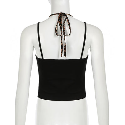 Camiseta Leopardo Bicolor con Contraste y Efecto Dos Piezas - Image 8