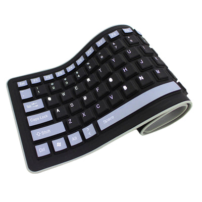 Teclado Curvo Plegable de Silicona Silencioso e Impermeable - Image 10