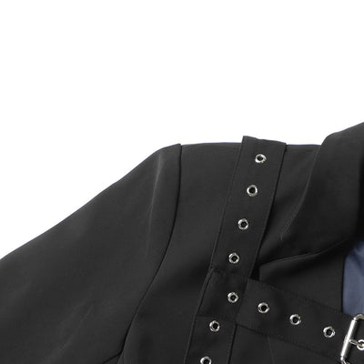 Blazer Ejecutivo con Cintura Ajustable y Detalles Remachados - Image 17