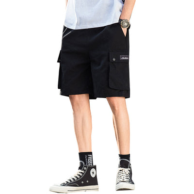 Pantalones Cortos Overol Hombre - Estilo Casual Suelto Multibolsillo Talla Grande - Image 7