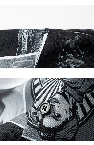Camisa Manga Larga Estampado Cómics Flores Retro - Image 14