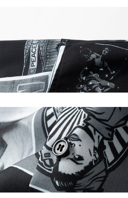 Camisa Manga Larga Estampado Cómics Flores Retro - Image 14