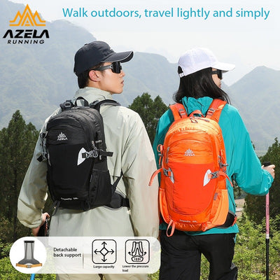 Mochila de Senderismo AZELA Gris - Mochila Multifuncional para Camping y Aventuras - Image 7
