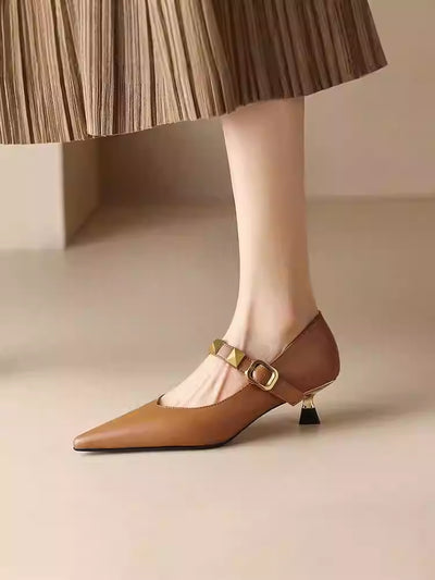 Tacones Stiletto Puntiagudos con Tachuelas - Image 11