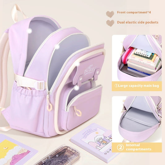 Mochila Escolar Impermeable de Gran Capacidad y Múltiples Compartimentos para Niñas - Image 2