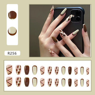 Uñas Postizas Decoradas Adhesivas - Diseño Profesional Listo para Usar - Image 39