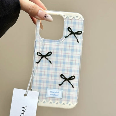 Funda para Teléfono a Cuadros con Lazo - Protección Elegante - Image 6
