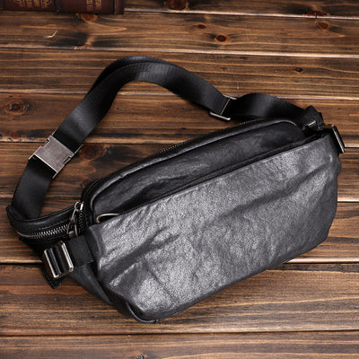 Riñonera de Cuero Oxskin Multifuncional para Deportes y Casual