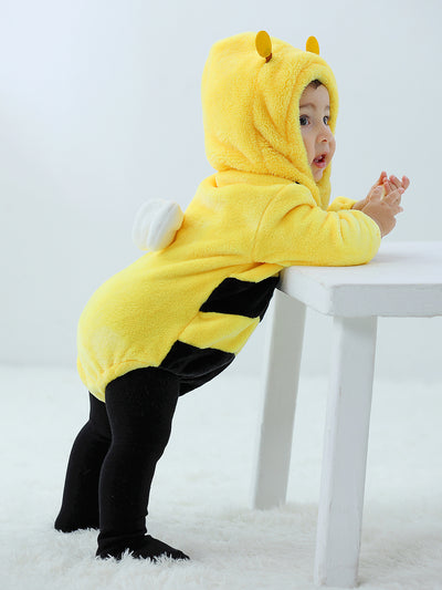 Pijama Enterizo Bebé Diseño Abeja en Franela Suave - Image 11