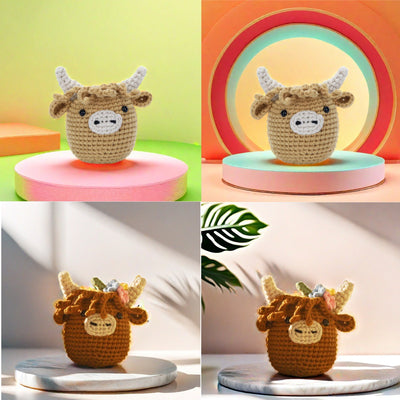 Kit DIY de Muñeca Abeja Tejida a Mano en Lana