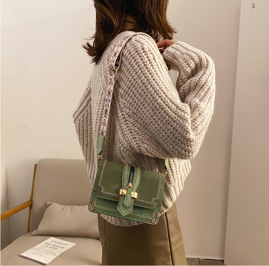 Bolso Bandolera Retro de Ancho Ajustable - Image 6