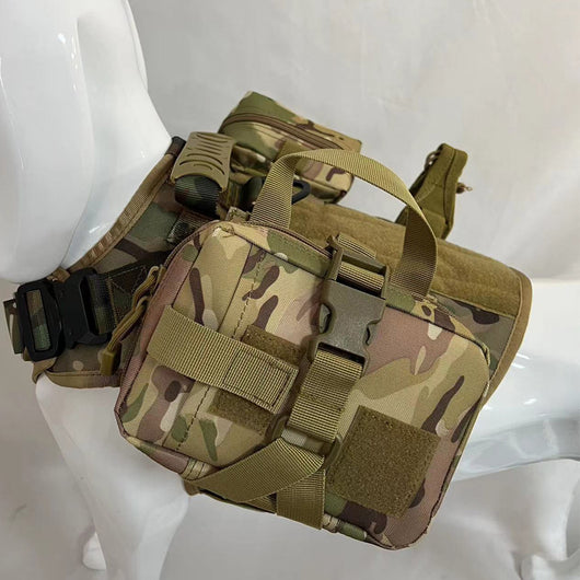 Traje Impermeable para Perros Grandes con Tirantes 1000D