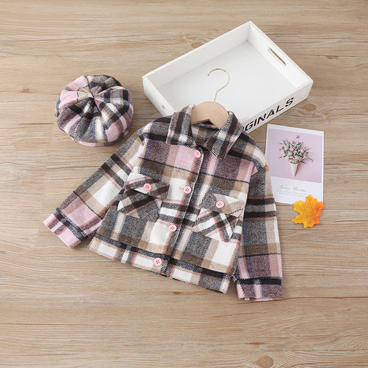 Abrigo Cuadrille Infantil para Niña - Diseño Moderno y Elegante