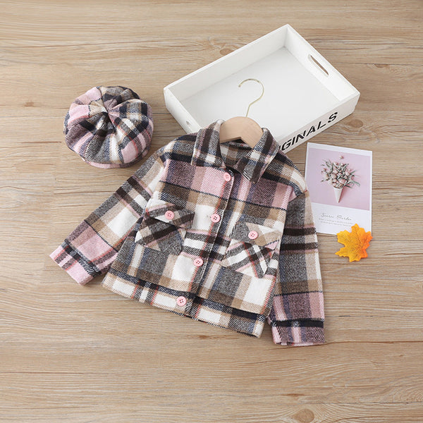 Abrigo Cuadrille Infantil para Niña - Diseño Moderno y Elegante