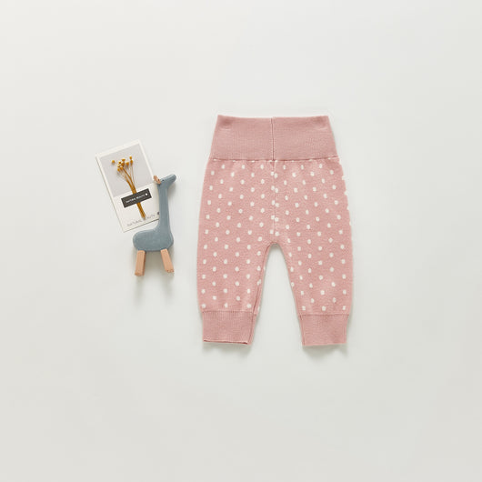 Pantalones de Punto de Algodón con Lunares para Niños - Image 12