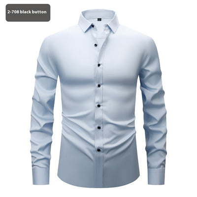 Camisa Elástica Cuatro Direcciones para Hombre - Manga Larga - Image 9