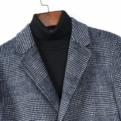 Abrigo de Lana Reversible a Cuadros para Hombre - Image 9
