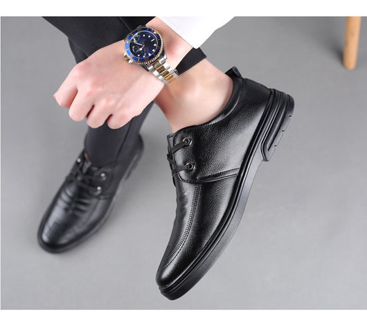 Zapatos Casuales de Cuero Estilo Británico para Hombre - Image 12