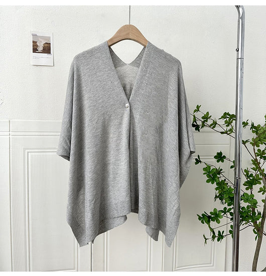 Chaleco Cardigan Tejido Ligero Liso con Hebilla - Prenda Versátil All-Match - Image 19