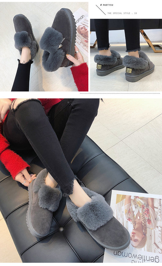 Botas Plataforma Beige con Cremallera y Hebilla Metalizada - Image 9