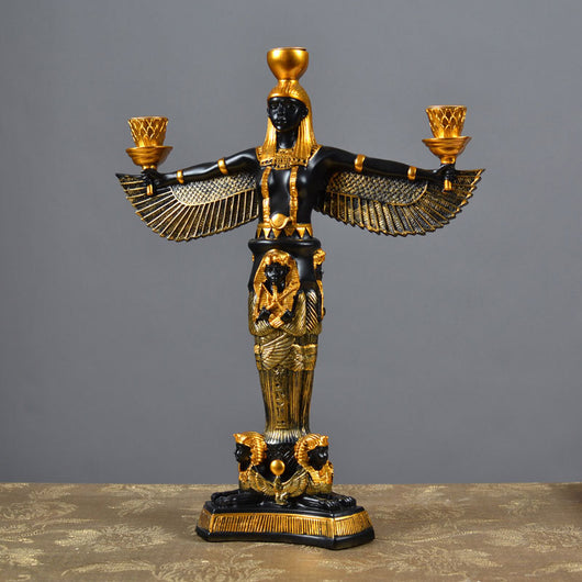 Estatua de la Diosa Isis con Alas - Figura Decorativa de Resina Artesanal - Image 5