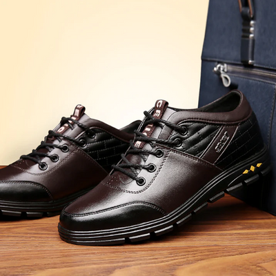Zapatos Casuales de Cuero con Alzas Invisibles