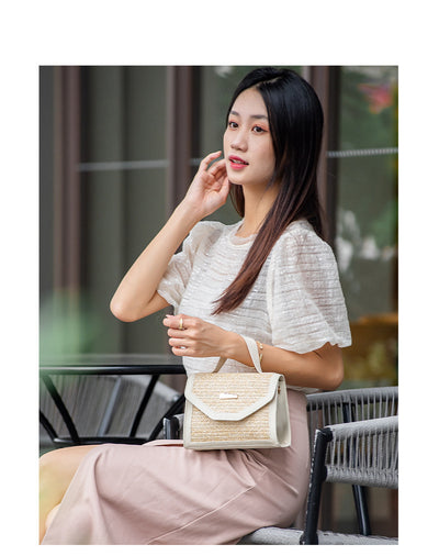 Bolsa Crossbody Cuadrada Pequeña con Lentejuelas Tejidas - Image 25