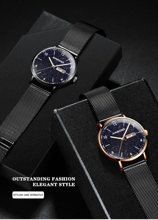 Reloj Inteligente Ultrafino con Diseño de Cielo Estrellado - Resistente al Agua para Adolescentes - Image 30