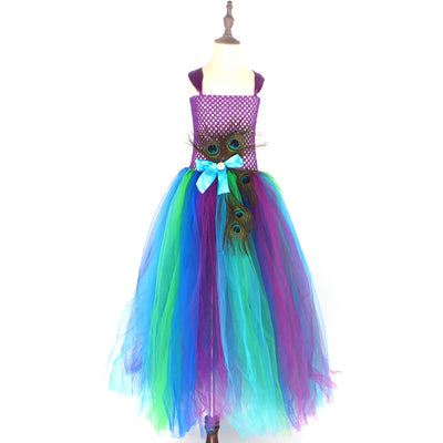 Conjunto de Vestido Infantil con Malla y Volantes - Image 5
