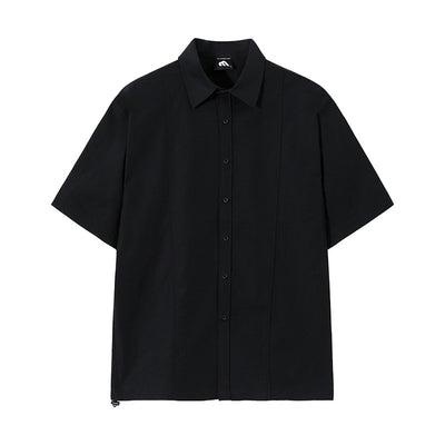 Camisa Holgada Manga Corta para Hombre con Diseño Moderno - Image 4
