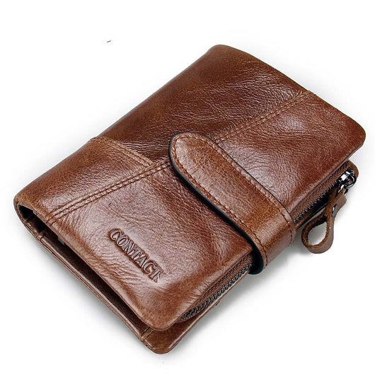 Billetera de Cuero Vacuno para Hombre con Costura de Moda - Image 6