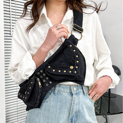 Bolsa de Cintura Vintage para Mujer - Bandolera Crossbody Impermeable - Image 2