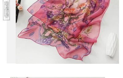 Pañuelo Playa Protección Solar Flor de Cerezo - Ligero y Suave para Mujer - Image 33