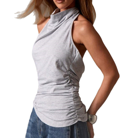 Top Halter Ajustado sin Mangas para Mujer - Diseño Sensual y Moderno - Image 5