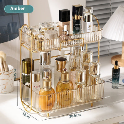 Organizador de Cosméticos y Accesorios de Baño con Estantes Dobles - Image 7