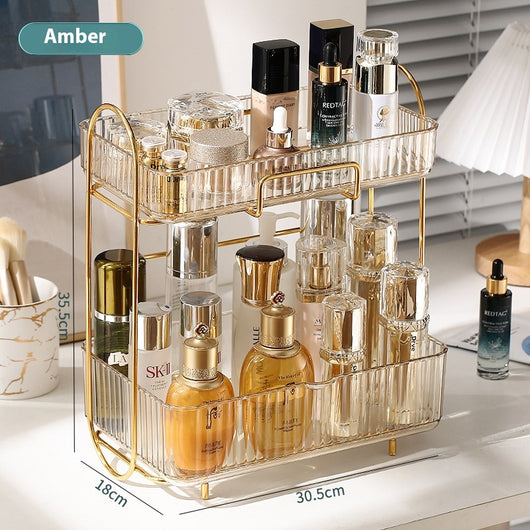 Organizador de Cosméticos y Accesorios de Baño con Estantes Dobles - Image 7