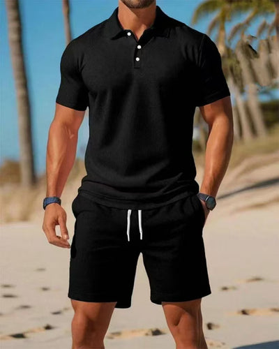 Conjunto Polo y Shorts Deportivo Slim Fit para Hombre - Perfecto para Verano - Image 16