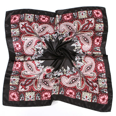 Pañuelo Floral de Seda Artificial 90cm - Primavera y Otoño - Image 16